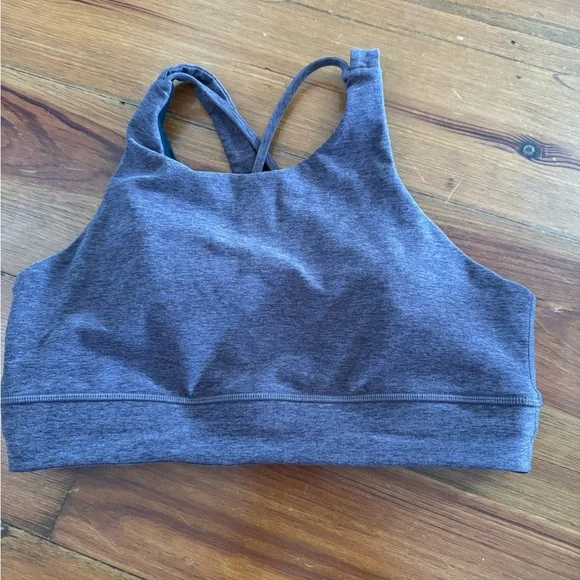 Vuori Gray Racerback Sports Bra Intimates - Picture 1 of 3